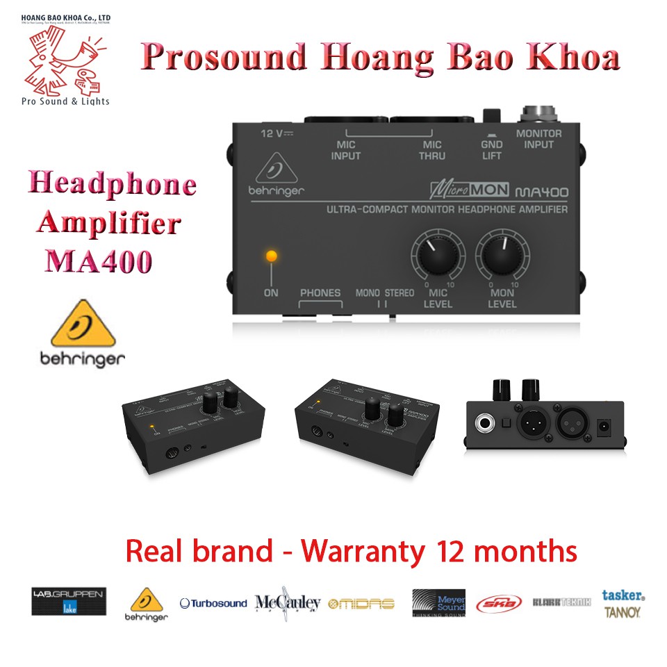 MA400 Headphone Amplifier Behringer -Bộ xử lý tín hiệu âm thanh Behringer