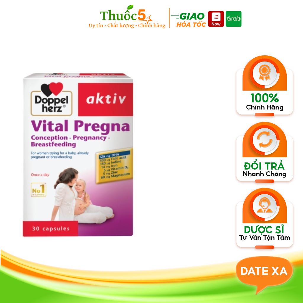 Vital Pregna Cung cấp các vitamin và khoáng chất thiết yếu cho mẹ và bé