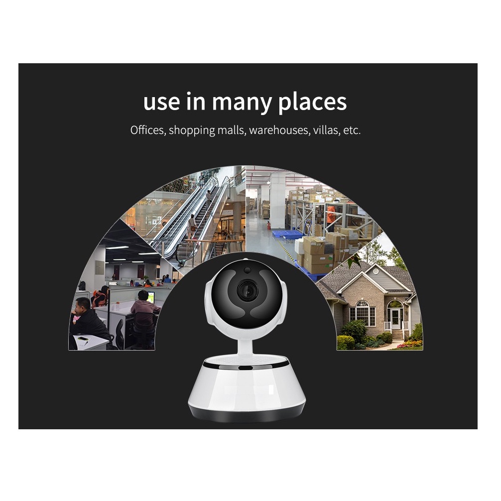 Camera Wifi Hồng Ngoại Full HD 1080P 2MP Xoay 360 - Đàm Thoại 2 Chiều Giám Sát An Ninh