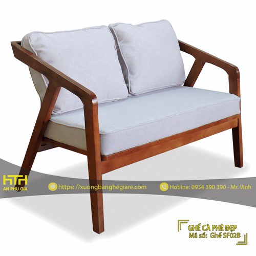 GHẾ SOFA ĐÔI CAFE SF02B GIÁ RẺ