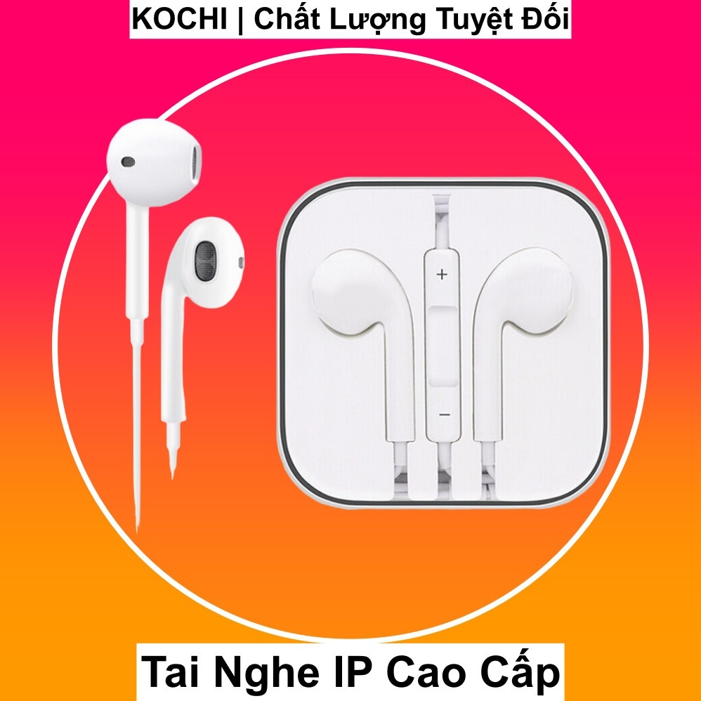 Tai nghe có dây KC H02 chân jack cắm 3.5mm và chân Lighning dành cho Ip và Samsung - Có Micro thoại rõ ràng - BH 1 năm
