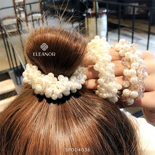 Dây cột tóc nữ Eleanor Accessories đính ngọc trai nhân tạo phụ kiện tóc 4036