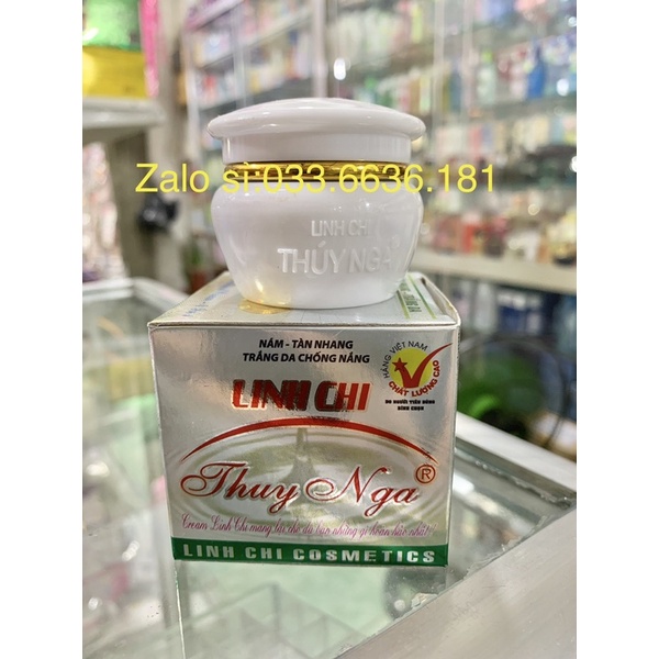 kem linh chi thuý nga( hủ màu trắng) nám- trắng da-chống nắng  hủ 6,5G