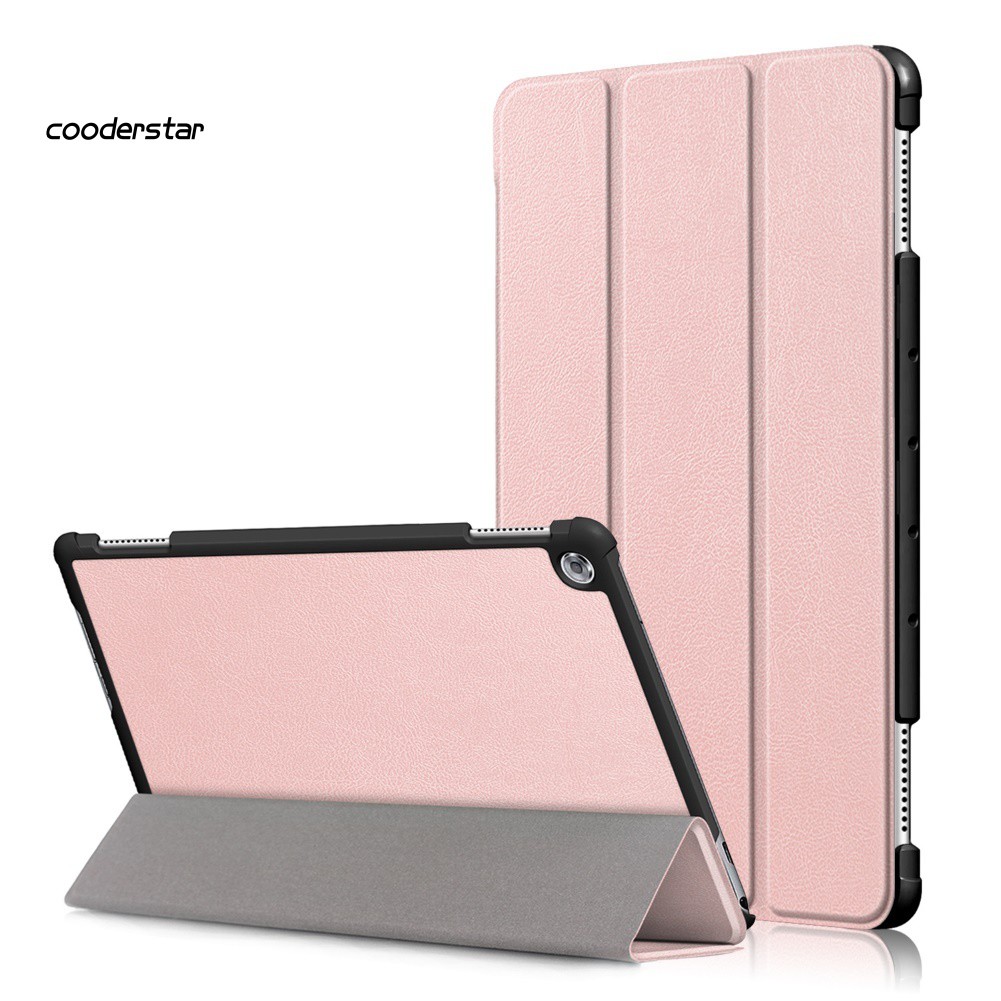 Bao Da Nắp Gập Kiêm Giá Đỡ Cho Huawei Mediapad M5 Lite