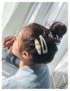 Sét 4 kẹp tóc ( giả) ngọc