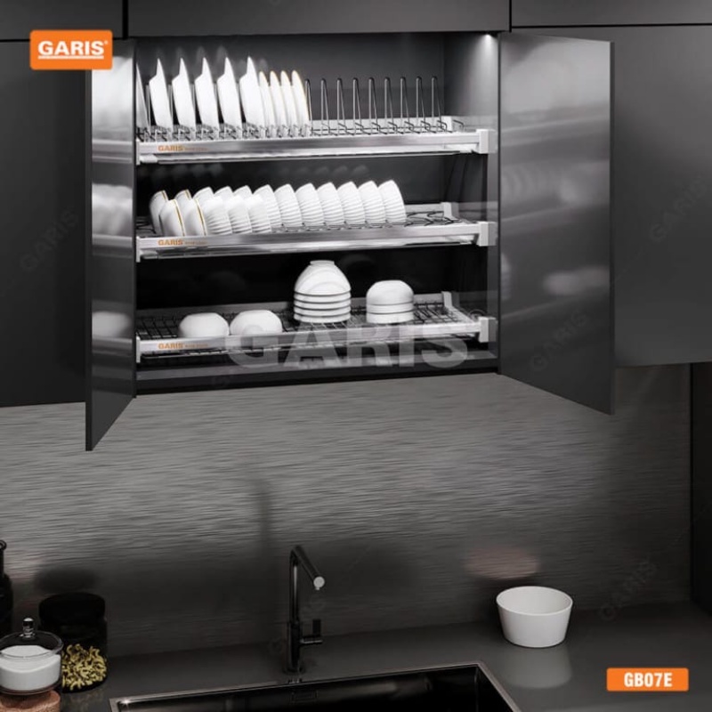 Giá Bát Đĩa Cố Định Garis GB07E - 3 Tầng