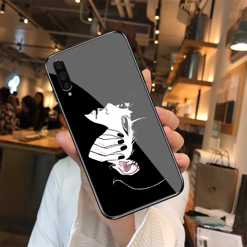 Ốp lưng iphone kính cặp đôi cô gái nghệ thuật case 14 14plus 13 pro max 12 promax 11 mini 6 6s 7 8 plus x xr xs