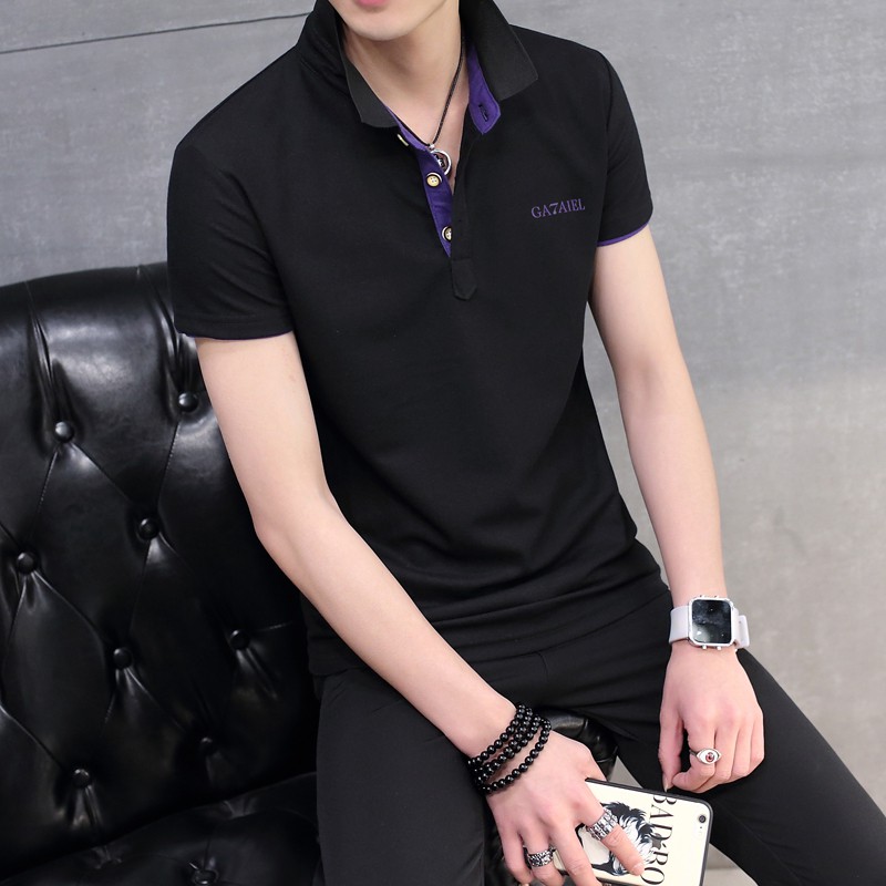 Áo phông nam có cổ ngắn tay thời trang hàn quốc trẻ trung đẹp | BigBuy360 - bigbuy360.vn