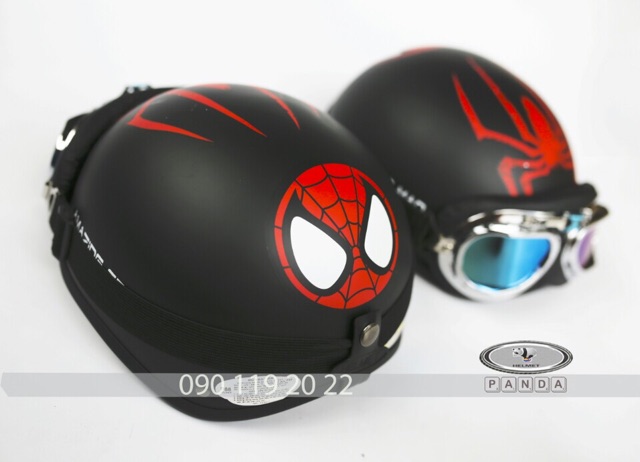 FREESHIP 99K TOÀN QUỐC_Compo Mũ Phượt + kính Spiderman