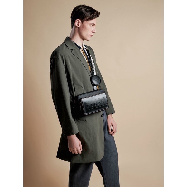 TÚI NAM pe.dro  VUÔNG KÈM TÚI TRÒN NHỎ