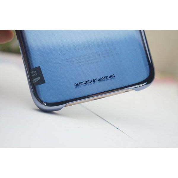 Ốp clear cover galaxy s7 chính hãng|Viền Màu xanh đen