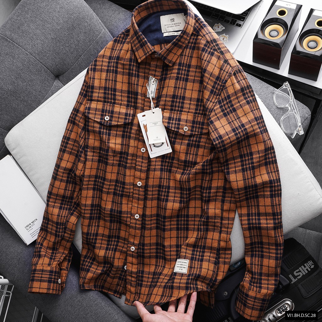 Áo sơ mi Flannel SCOT kẻ caro HÀNG VIỆT NAM XUẤT KHẨU | BigBuy360 - bigbuy360.vn