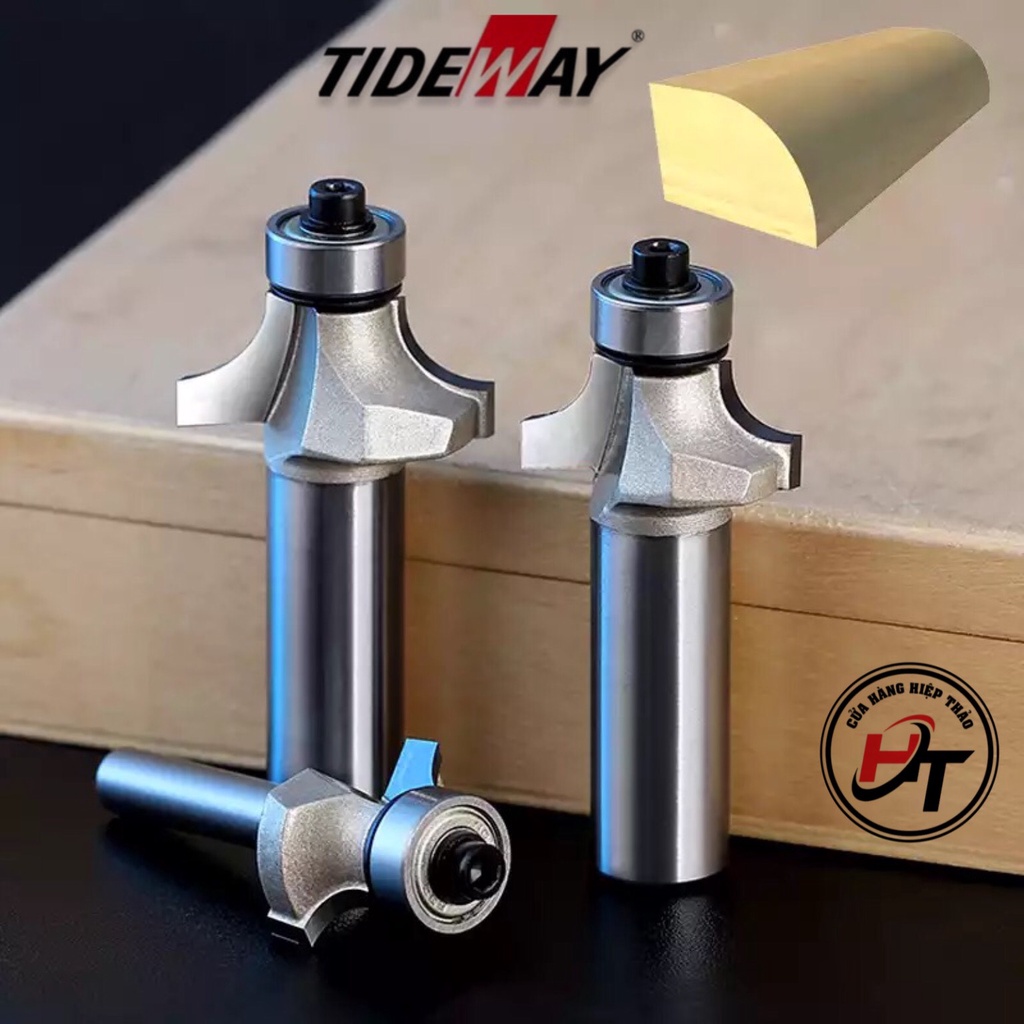 Mũi phay gỗ bo lõm R mũi soi lồi gỗ TIDEWAY lắp máy soi cầm tay và trục đứng MSLV