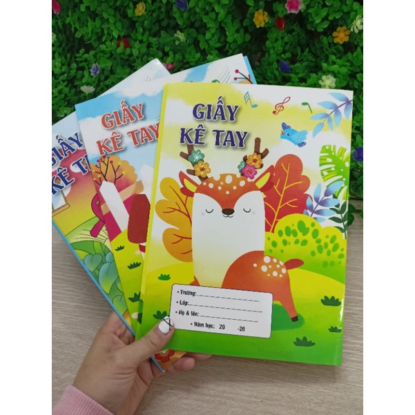 Giấy kê tay cho học sinh tiểu học