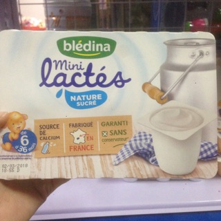 Sữa chua Bledina vị tự nhiên 6m-36m