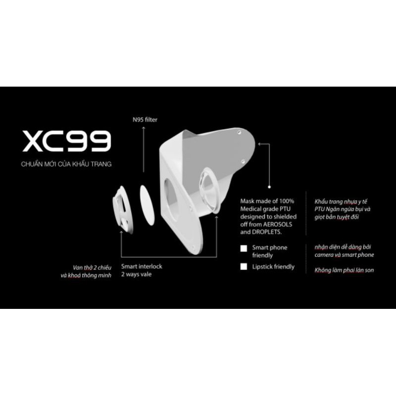 KHẨU TRANG NHỰA CAO CẤP XC99 - Hộp FULL BOX | BigBuy360 - bigbuy360.vn