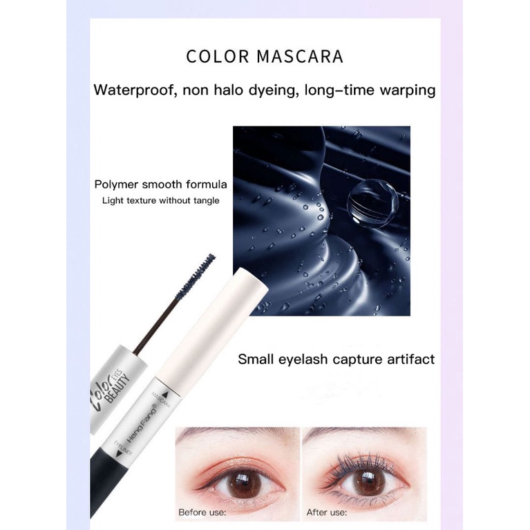 Bộ mascara và bút kẻ mắt dạng lỏng hai đầu màu sắc kết hợp lâu trôi chống nhòe
 | BigBuy360 - bigbuy360.vn