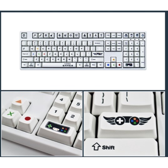 Keycap PBT chủ để Game, dày 1.5mm, Keycaps cho bàn phím cơ