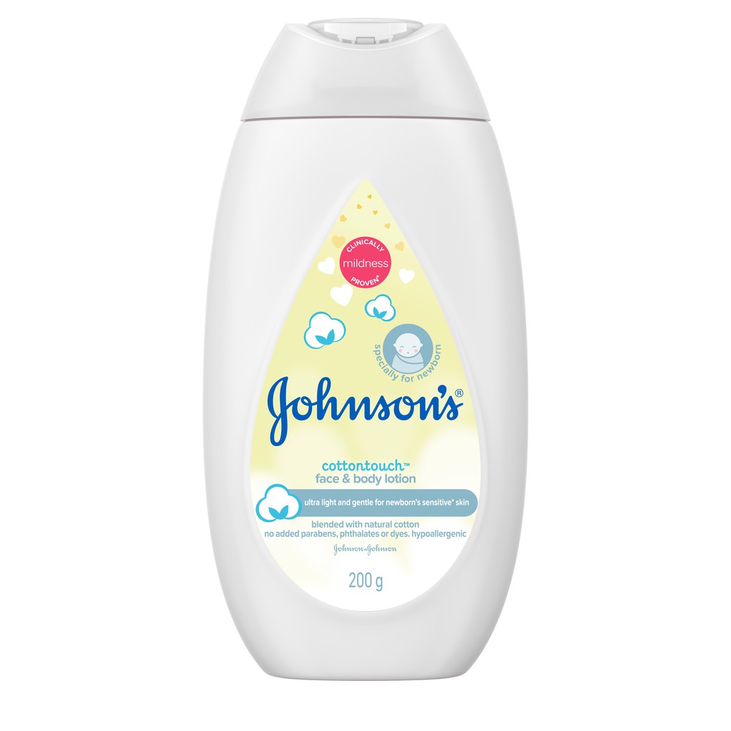 Sữa dưỡng ẩm mềm mịn Johnson's baby cotton touch 200ml - 100977935