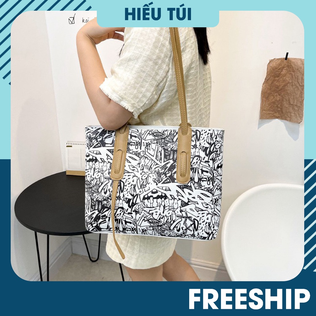 Túi xách nữ công sở đẹp để vừa A4 tote da pu đi học đi chơi thời trang cao cấp giá rẻ HT066