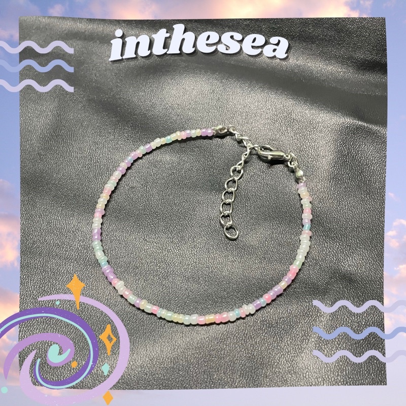 Vòng Tay Hạt Cườm Pastel Mảnh