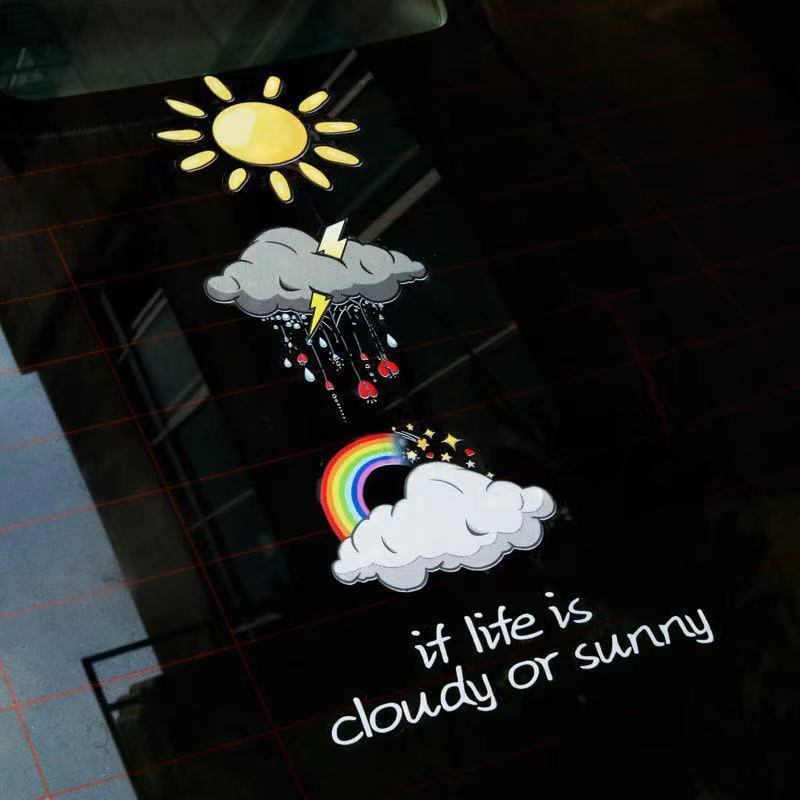 1 Miếng Dán Trang Trí Xe Hơi Họa Tiết Hoạt Hình