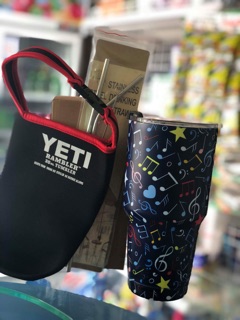 Ly giữ nhiệt Thái lan (kèm túi+ hút inox)
