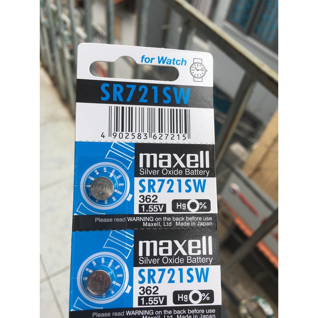 1 Vỉ 5 Viên Pin Maxell SR721SW/362/G11 1.55V