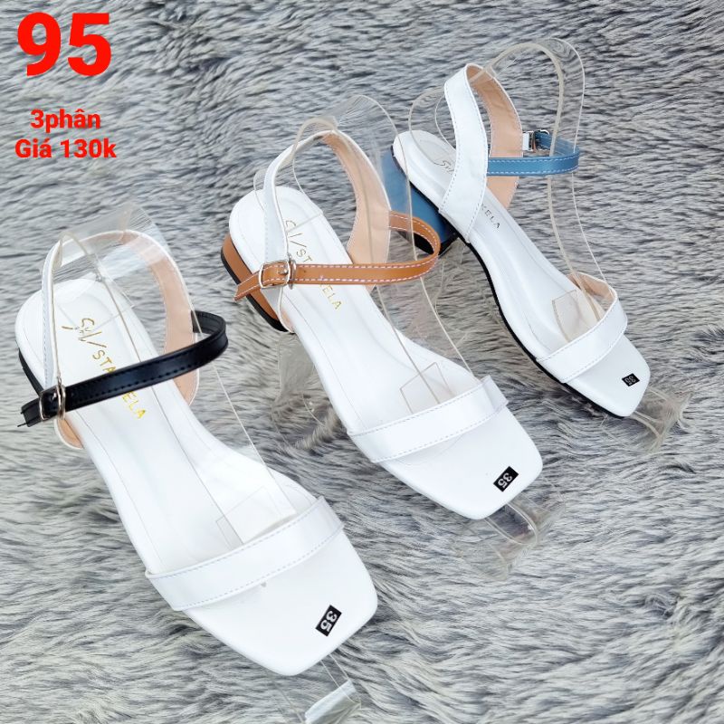 Giày Sandal Nữ 3 Phân Trẻ Trung Năng Động Cực Xinh Mang Đi Học, Đi Làm - MS 095