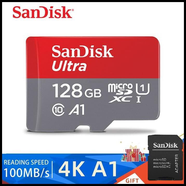 Bộ Chuyển Đổi Sandisk 128gb Ultra Sdxc Micro Sdxc Plus 100mbps - 128gb