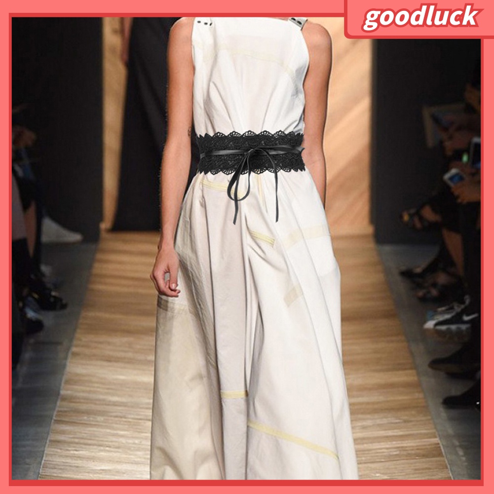 Dây thắt lưng bản rộng thiết kế thời trang dành cho nữ