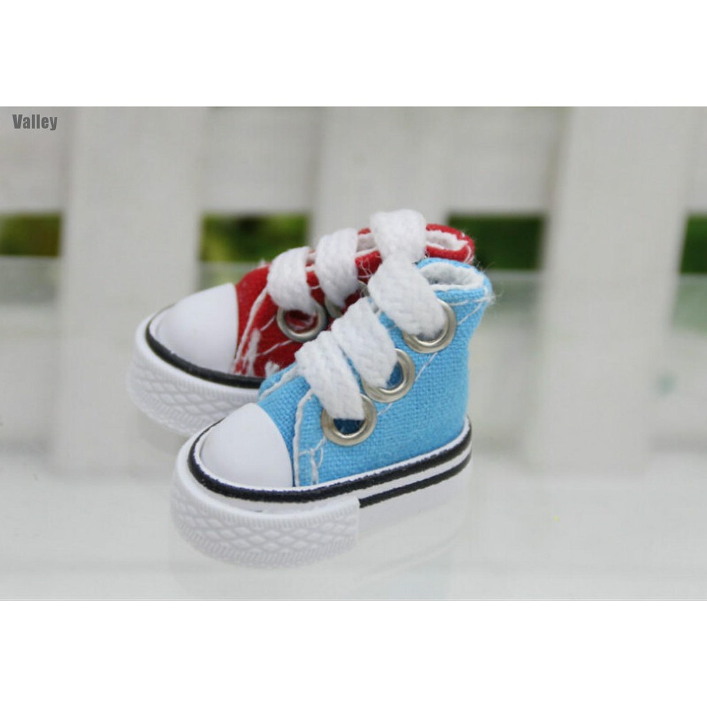 1 Đôi Giày Canvas Buộc Dây Thời Trang Cho Búp Bê 12 Inch 1 / 6