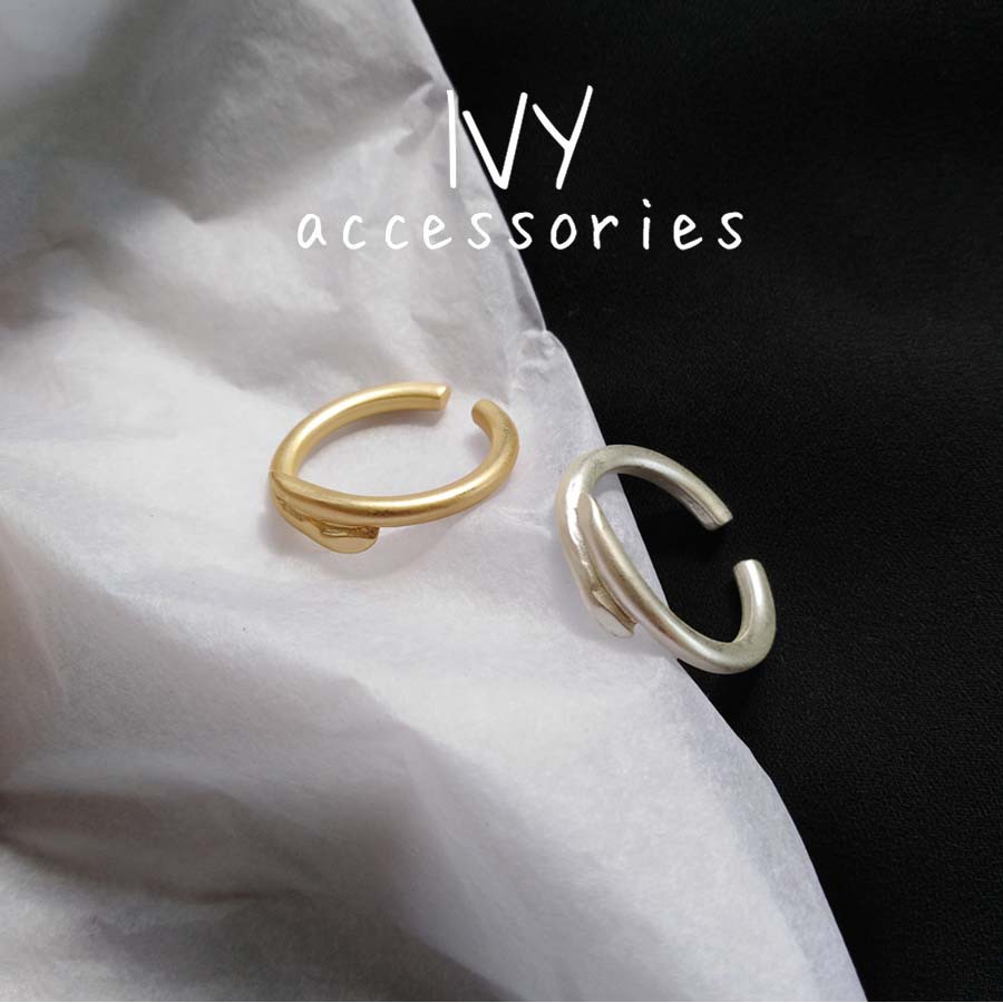 Nhẫn nữ kim loại thiết kế, phong cách cổ điển thu hút | Ivy.acc | N20