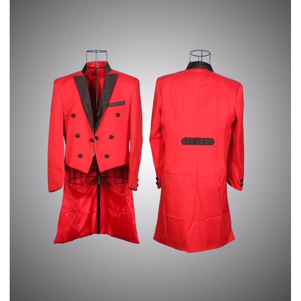 Trang phục biểu diễn : Vest đỏ lãnh tụ ve đen