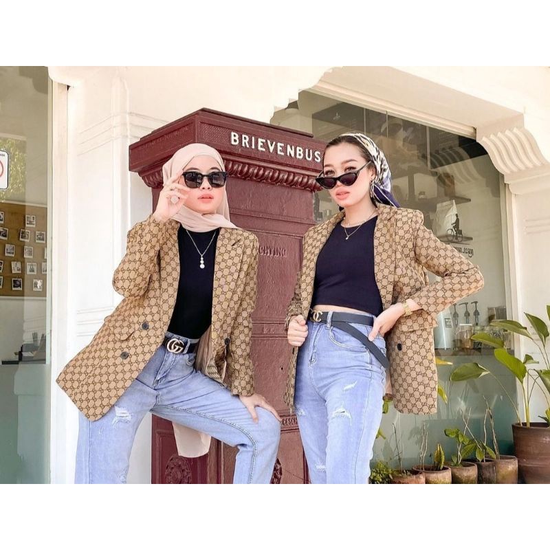 Nazara 17 Gucci Áo Blazer Cao Cấp Nhập Khẩu