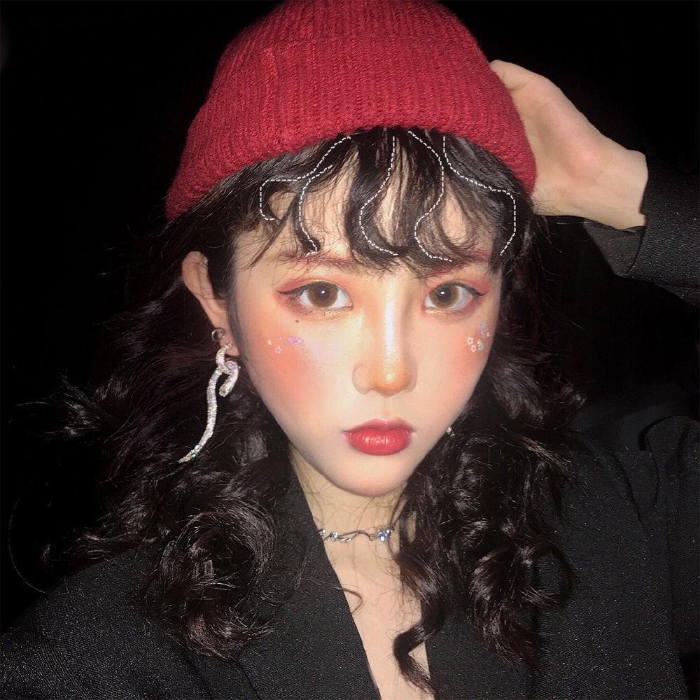 ANEMONE Tóc Giả Kẹp Màu Đen Từ Sợi Tổng Hợp Tự Nhiên Dành Cho Nữ