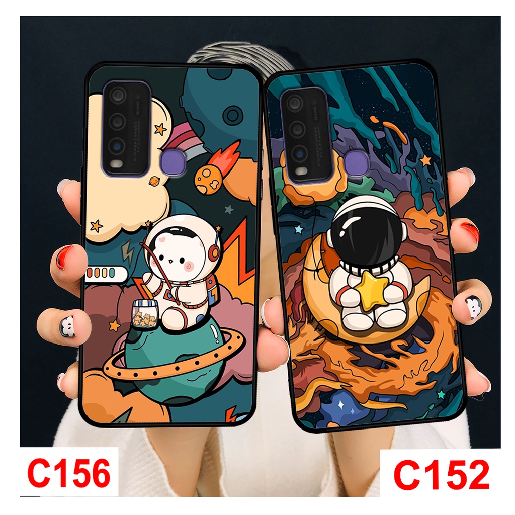 Ốp lưng Vivo Y30 - Y50 in hình phi hành gia, vũ trụ ngân hà. Ốp vivo y30 - y50 in hình rẻ bền đẹp.