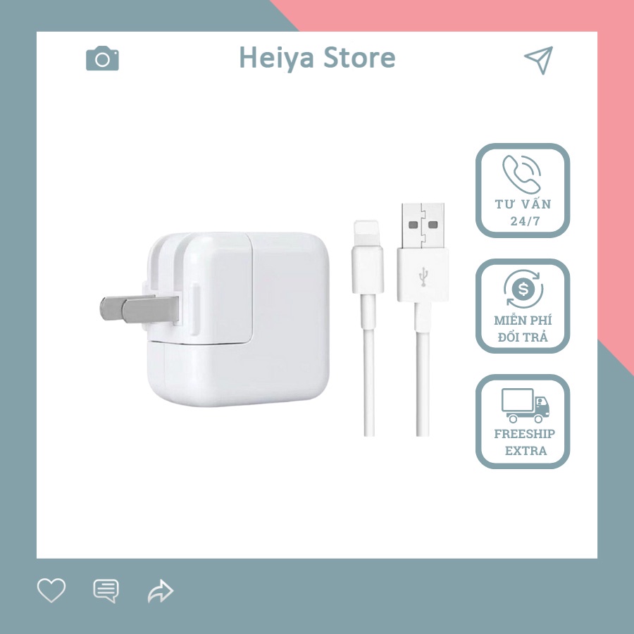 củ sạc ip/tablet táo 12w chính hãng-tablet táo 1 2 3 4 pro air mini,IP6 7 8 plus x xs xr 11 12 pro max