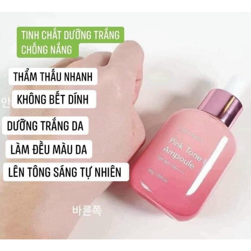 SERUM CHỐNG NẮNG VÀ DƯỠNG DA TRẮNG HỒNG NÂNG TONE CELLAPY 𝐏𝐈𝐍𝐊 𝐓𝐎𝐍𝐄 𝐔𝐏 𝐀𝐌𝐏𝐎𝐔𝐋𝐄