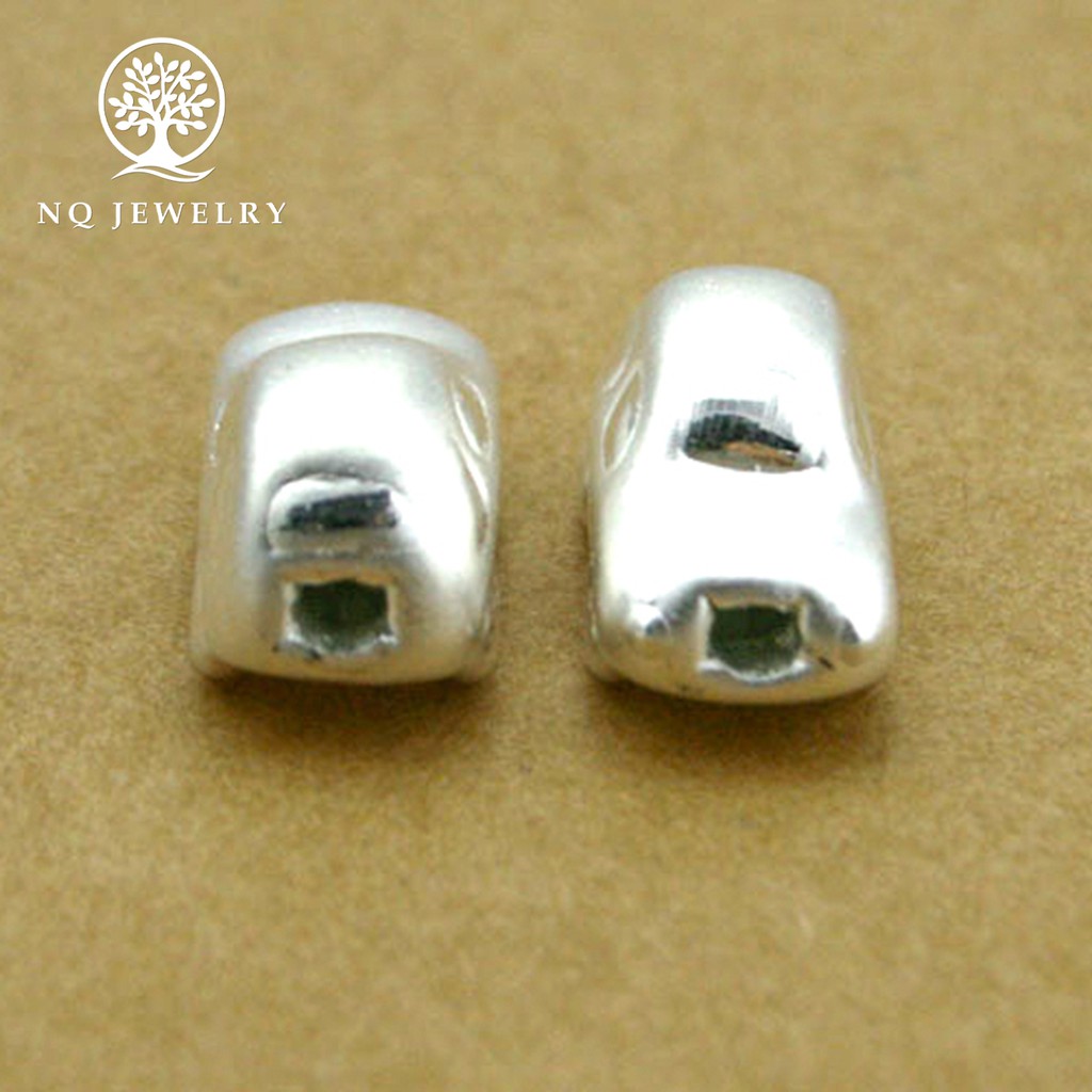 Charm bạc mô hình 3D xe hơi xỏ ngang - NQ Jewelry