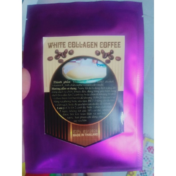 LỘT TRẮNG DA COLAGEN COFFEE THÁI LAN