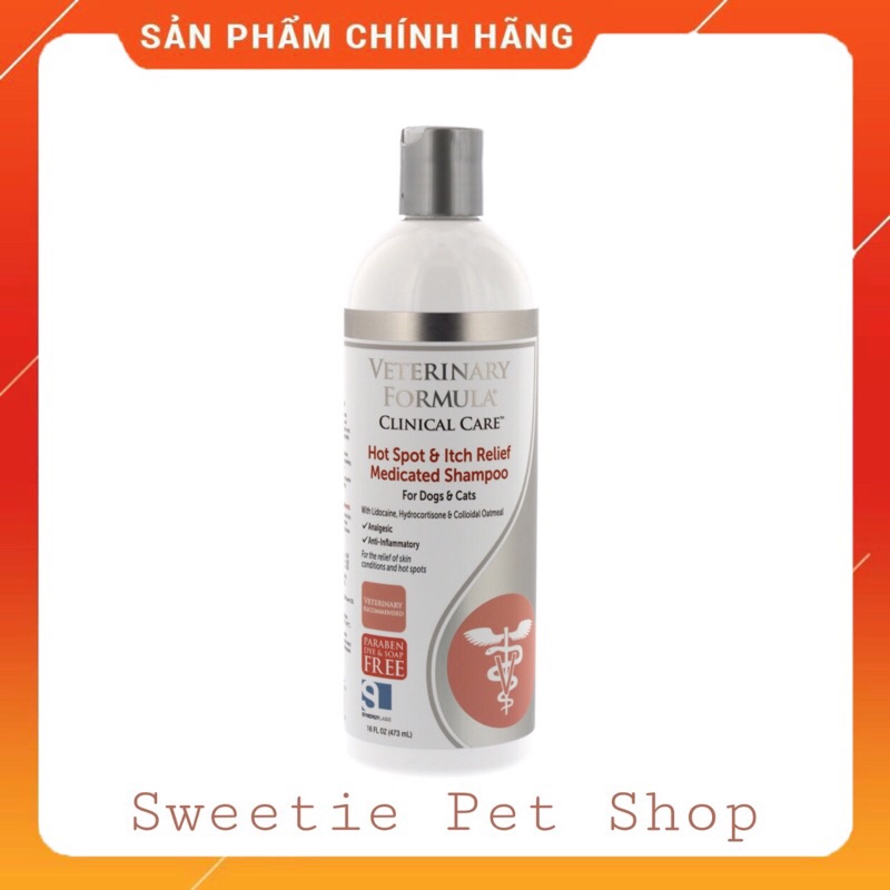 Sữa tắm Veterinary Cam cho chó mèo - chuyên trị nấm giúp giảm ngứa , hôi và rụng lông