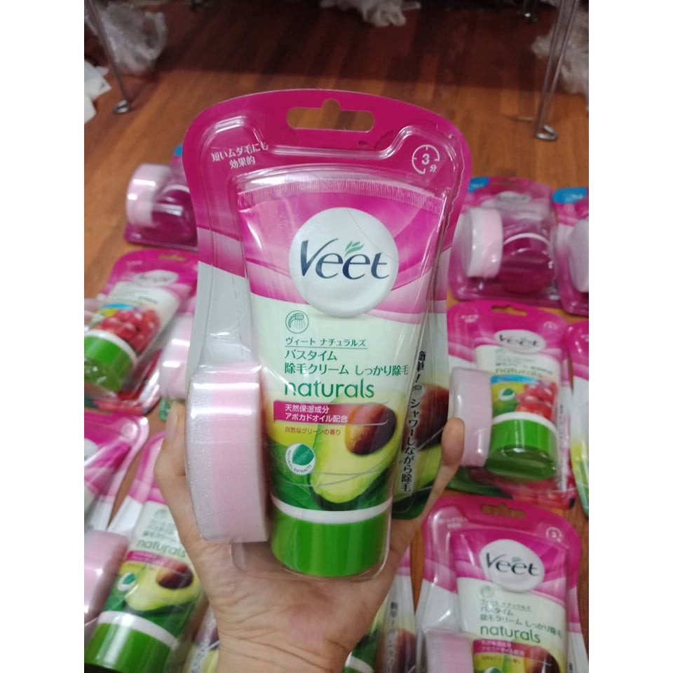 KEM TẨY LÔNG VEET NHẬT BẢN KÈM MÚT 150G