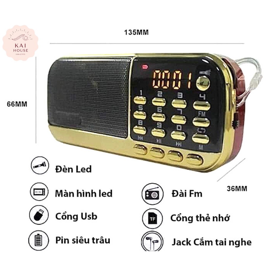 tắm ngôn ngữ, nghe nhạc, nghe kinh phật. Tặng sạc khi Mua loa kèm thẻ nhớ