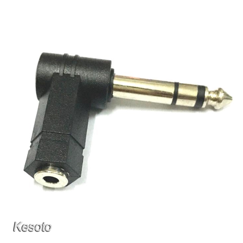 [KESOTO] 2x 6.35mm 1/4'' Male to 3.5 mm Female M/F Jack Aux Audio Stereo Adapter