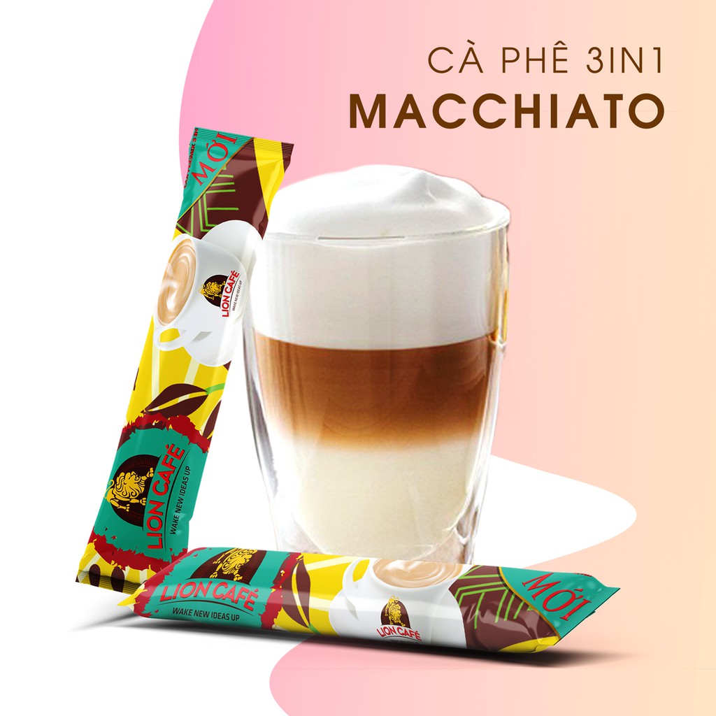 CÀ PHÊ SỮA HÒA TAN LIONCAFE (TƯƠI, NHÂN SÂM, CAPPUCINO DỪA, LATTE DỪA, GU SỮA ĐÁ, MACCHIATO) [GÓI LẺ - SIÊU RẺ - 7 LOẠI]