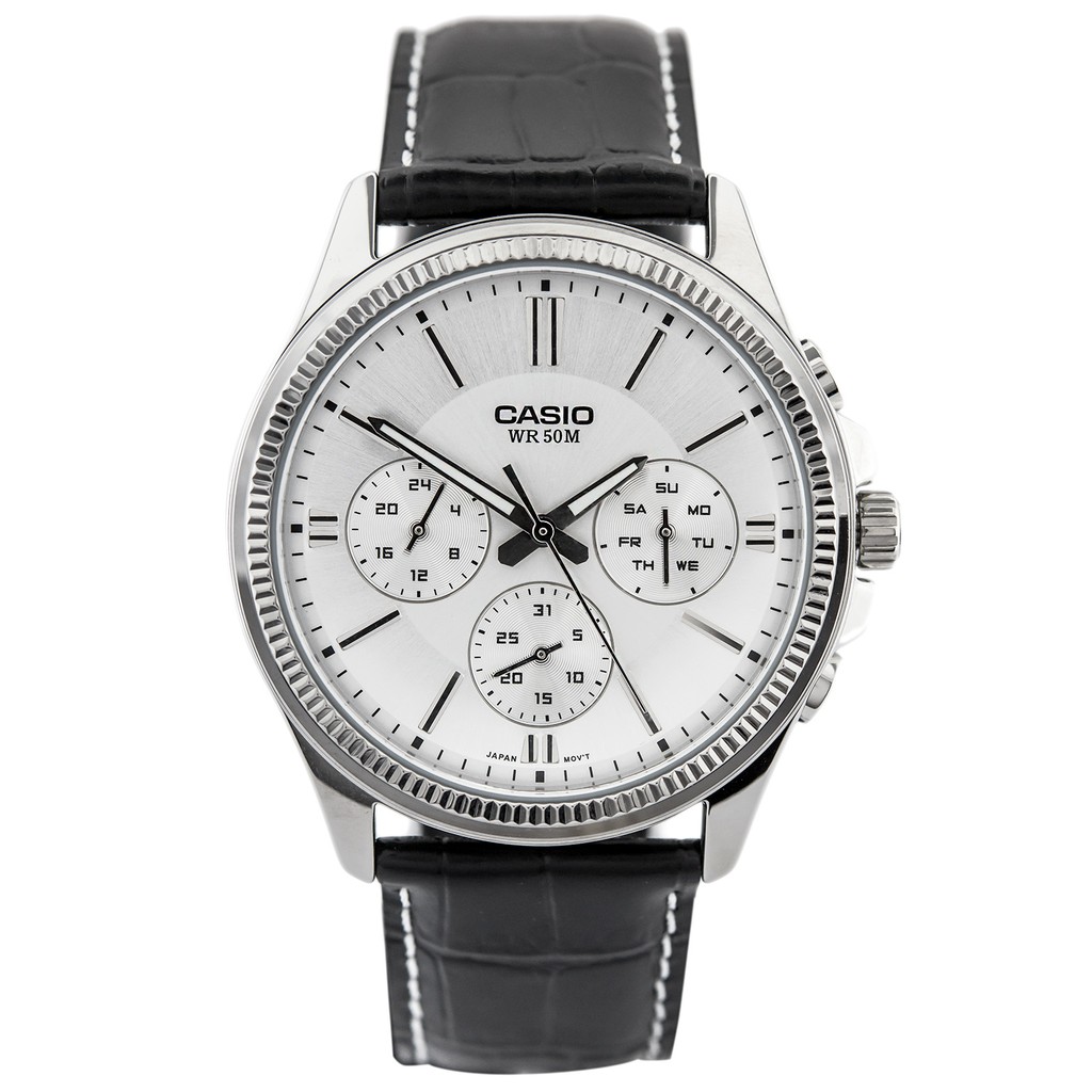Đồng hồ nam dây da Casio Standard chính hãng Anh Khuê MTP-1375L-7AVDF (42mm)