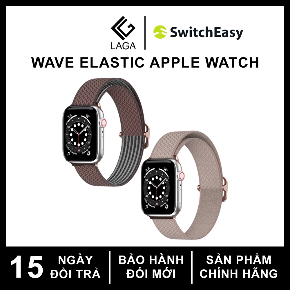 Dây Đeo SwitchEasy Wave Elastic Nylon Apple Watch (Size 38/40/41/42/44/45mm) (Series 1-7/SE)