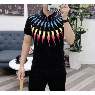 Áo tia chớp 7 màu in kiểu dạ quang siêu hot hit ( hình thật)