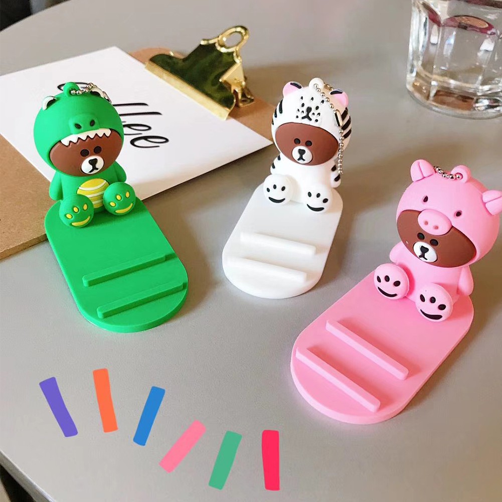 Giá đỡ điện thoại / máy tính bảng hình gấu đáng yêu tiện lợi